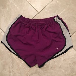 Purple Nike shorts